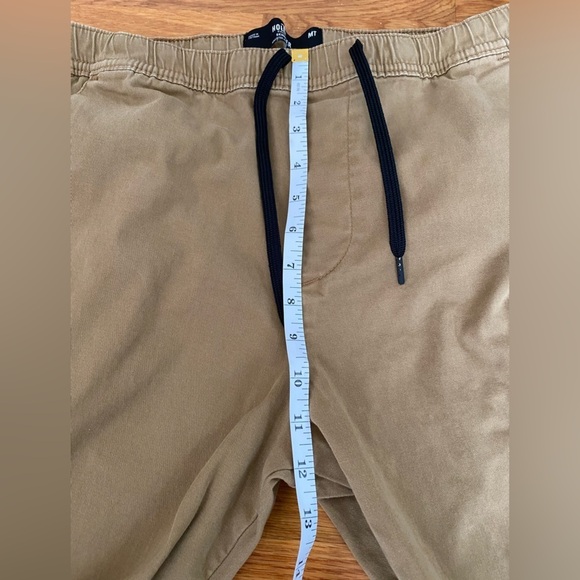 Hollister Pants Mens Size Medium Tall Jogger Advanced Stretch Beige Tan Khaki - Picture 9 of 11